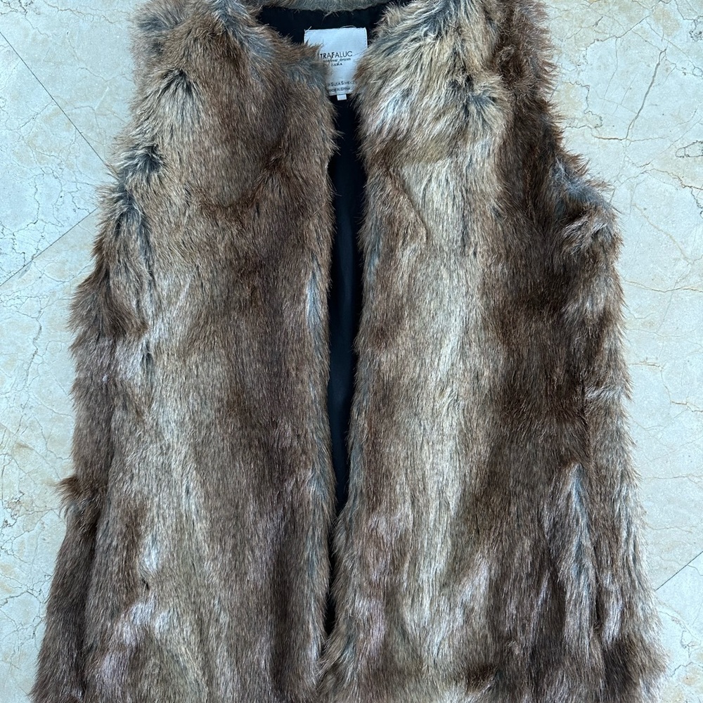Faux fur vest